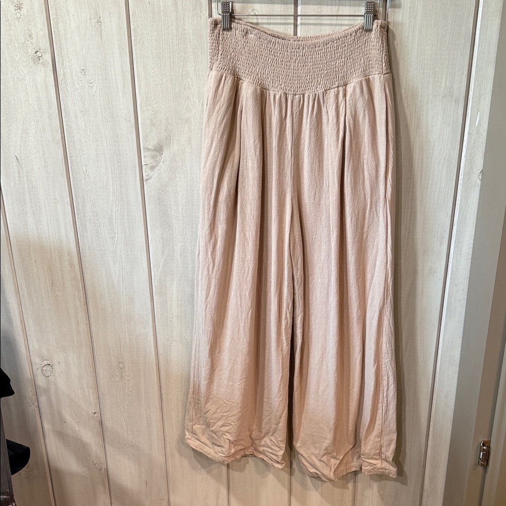 Amazon Women's Wide Leg Pants - Cream